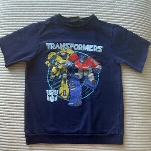 Transformers One Kids Navy Blue T-Shirt/Fleece Sweater in Size 10